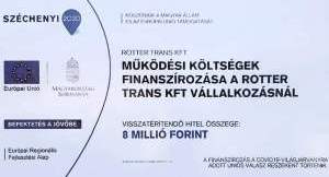 Rotter TRans széchényi támogatás